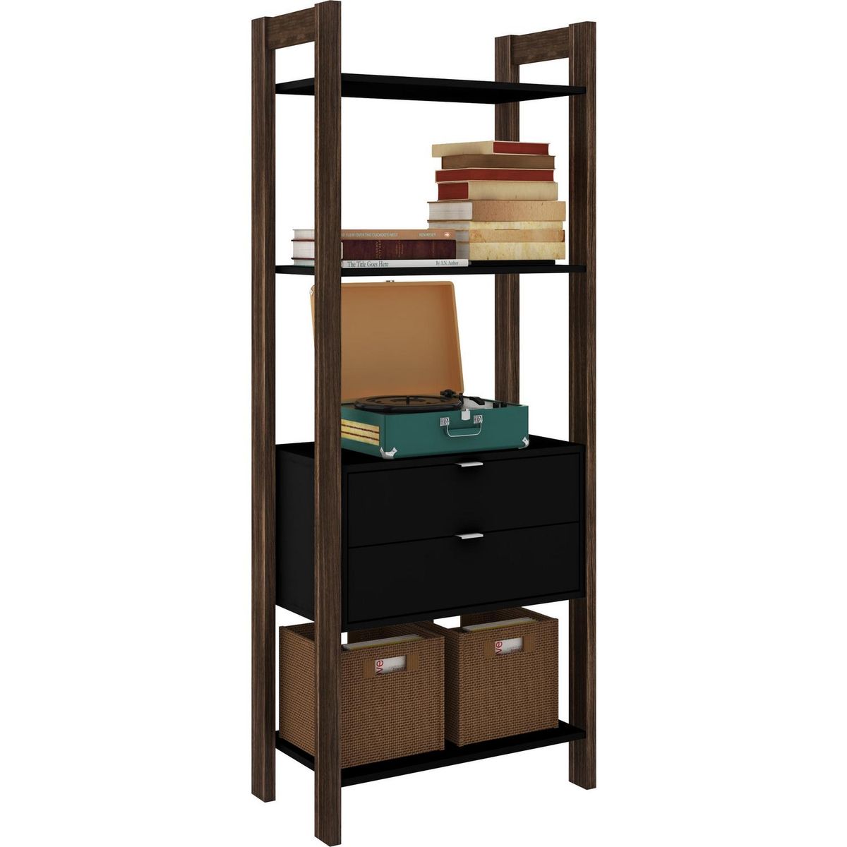 TECNOMOBILI - Gabinete 166x65x36 cm negro