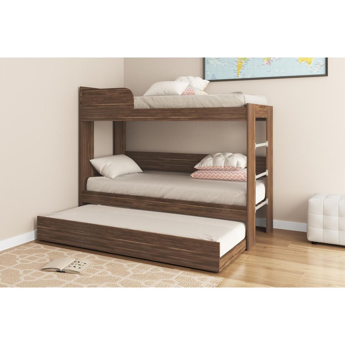 TECNOMOBILI - Camarote 155x193x96.5 cm nogal