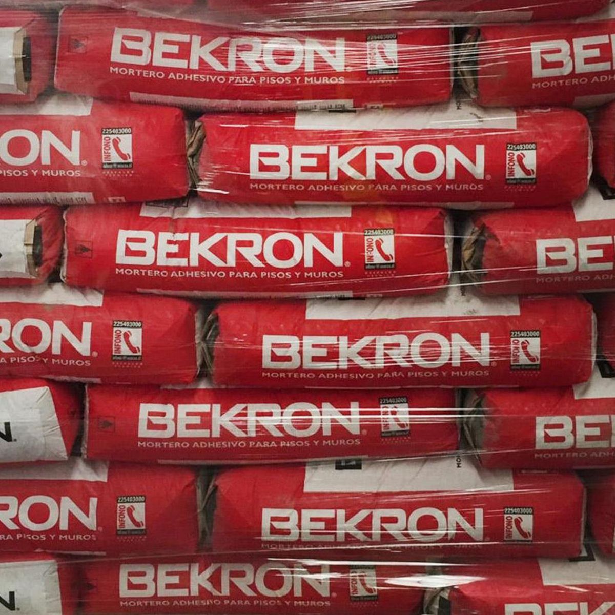 BEKRON - Pallet Adhesivo Ceramico Standard Piso y muro Superficie Rígido 25 kg