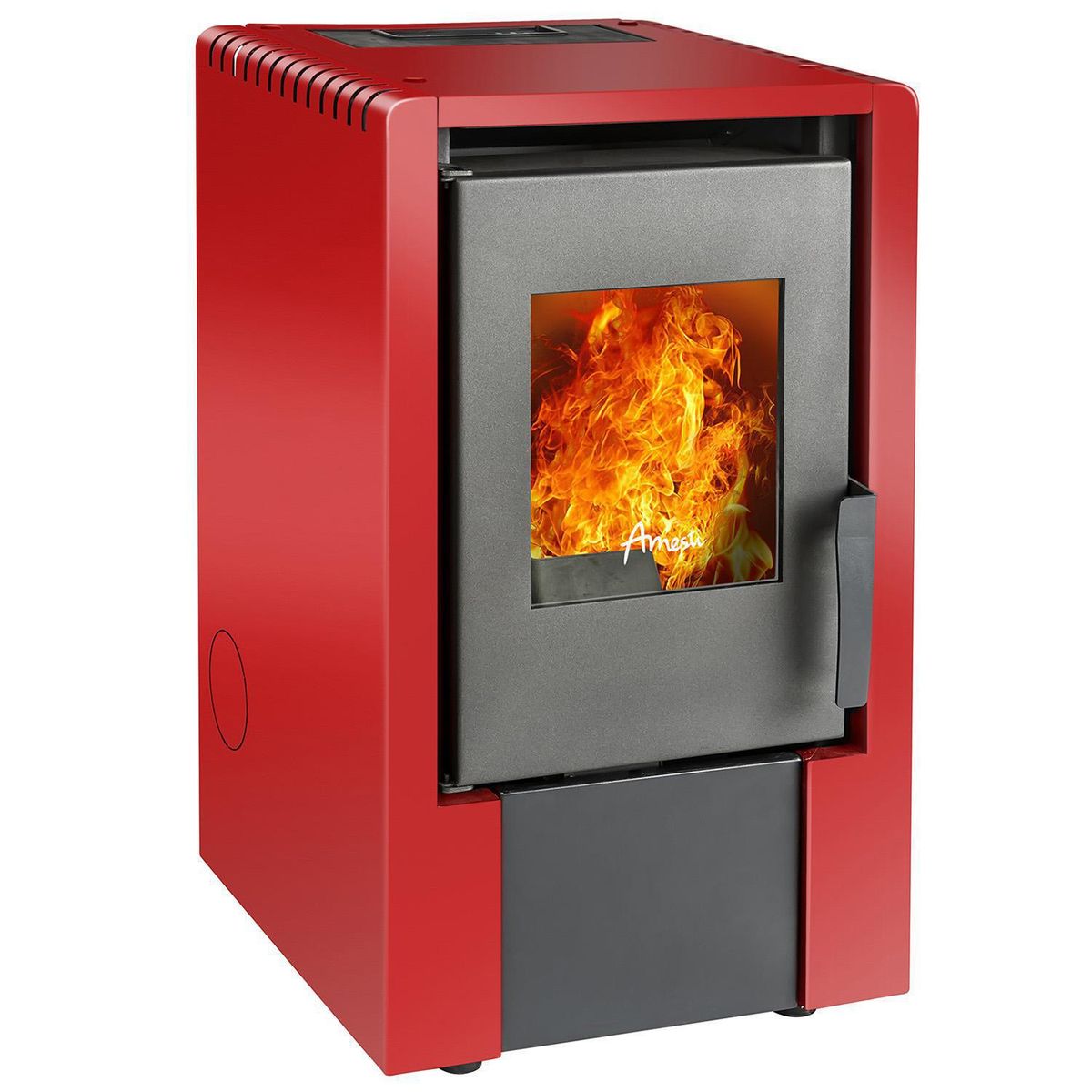 AMESTI - Calefactor Pellet Italy 6100 Rojo
