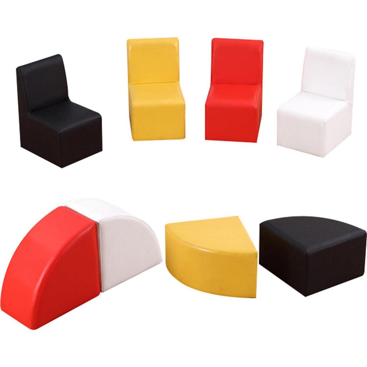 VAISMAN - Set de 8 Piezas Sillones Pisos Infantiles Flex Variados 75x52x68 cm