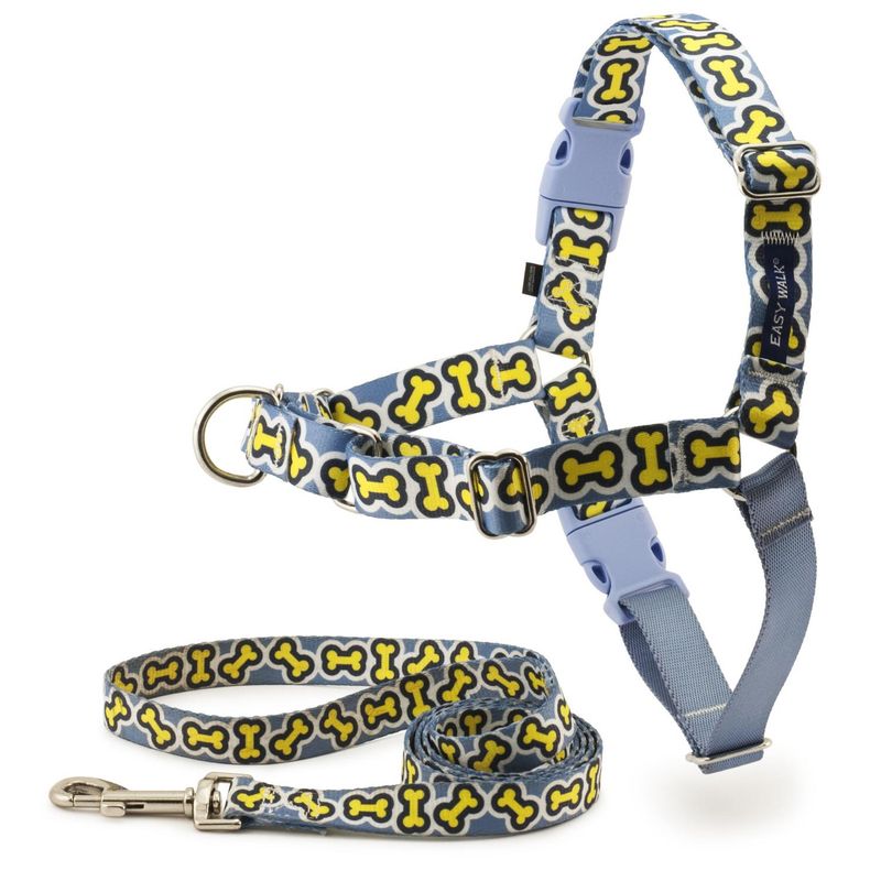 PETSAFE - Arnés para perro talla M de nylon Huesitos Easy Walk chic