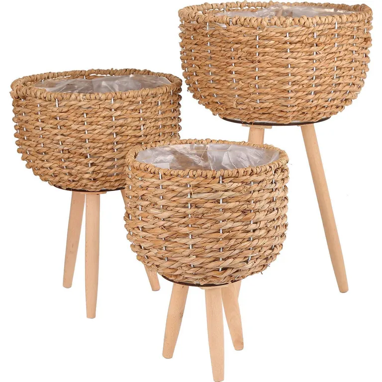 Set 3 Macetas Tejidas