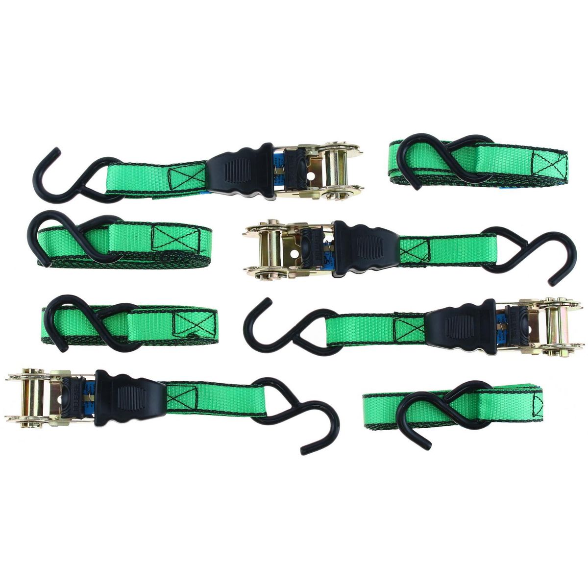 BLACKSMITH - Set de Correas Amarre Blacksmith 4 Unidades 400 Kg 3.5 metros