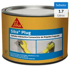 SIKA - Sellador Hidráulico Cementicio de Rápido Fraguado Tarro 1,7 Kg
