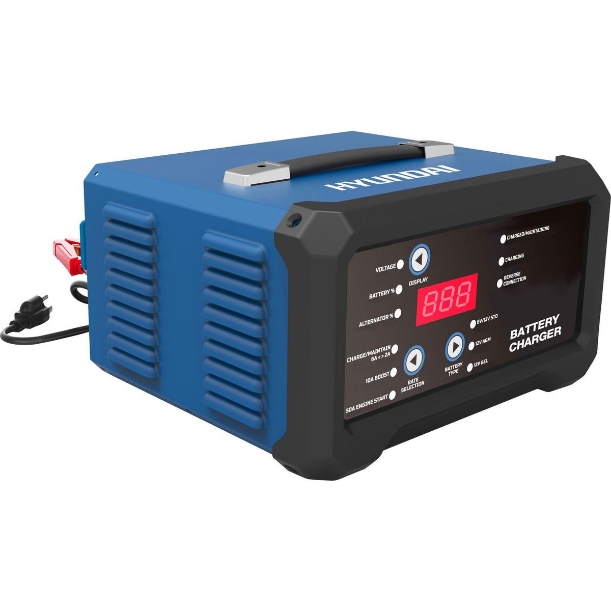 HYUNDAI - Cargador de batería 6/12V 6 A