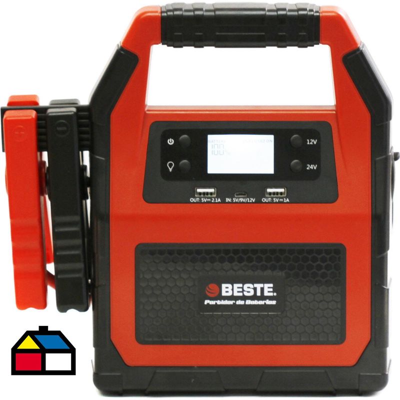 BESTE - Partidor 12/24V, con arranque 2000A, con carga para celulares