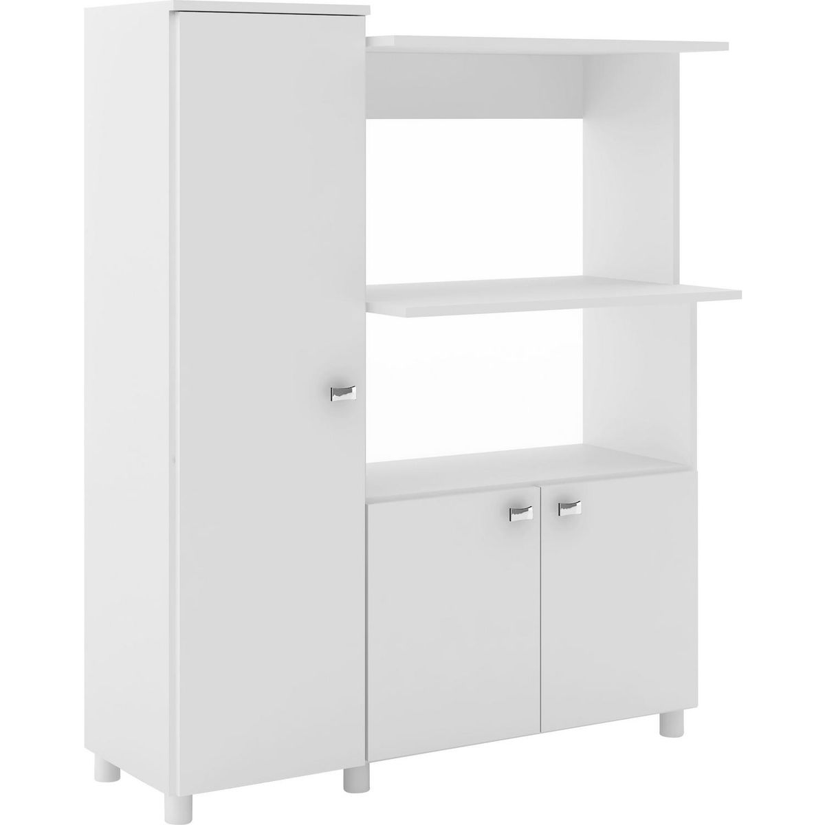 TECNOMOBILI - Mueble de cocina 119x96,5x41,5 cm blanco espesor 15mm