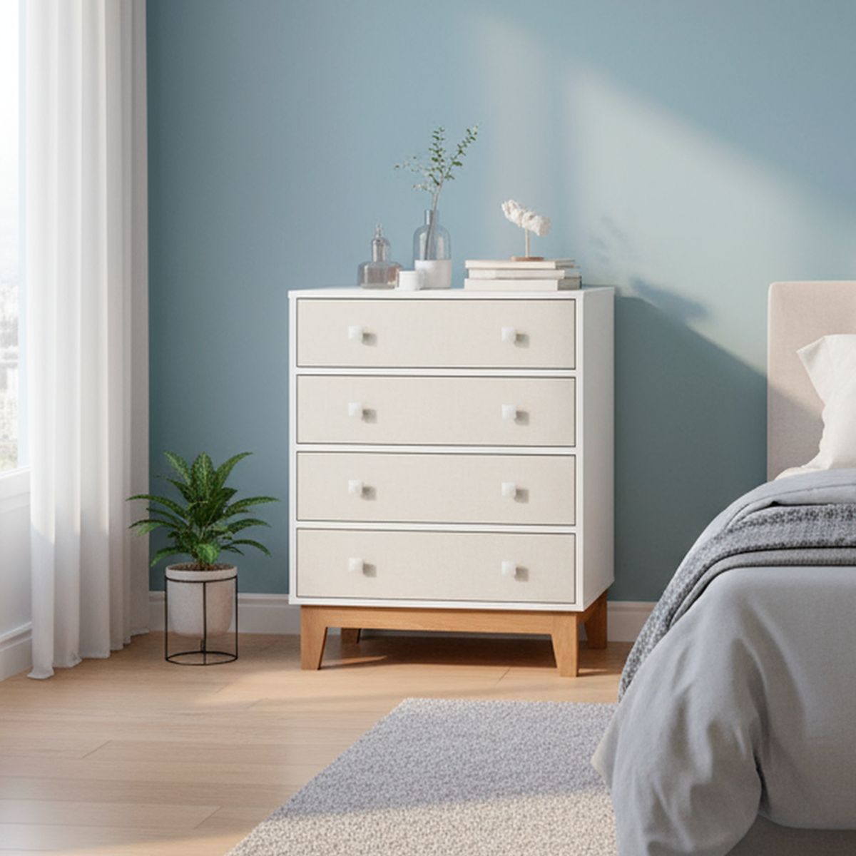 KIDSCOOL - Cómoda 4 Cajón(es) Harmony 68x86x45 cm Nude