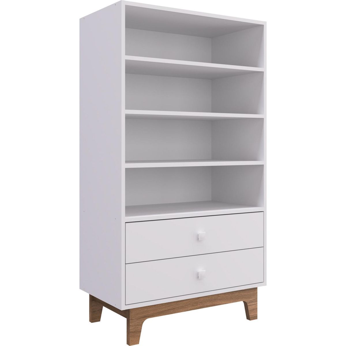 KIDSCOOL - Estante Harmony MDF 4 Nivel(es) 79x139x31 cm Blanco