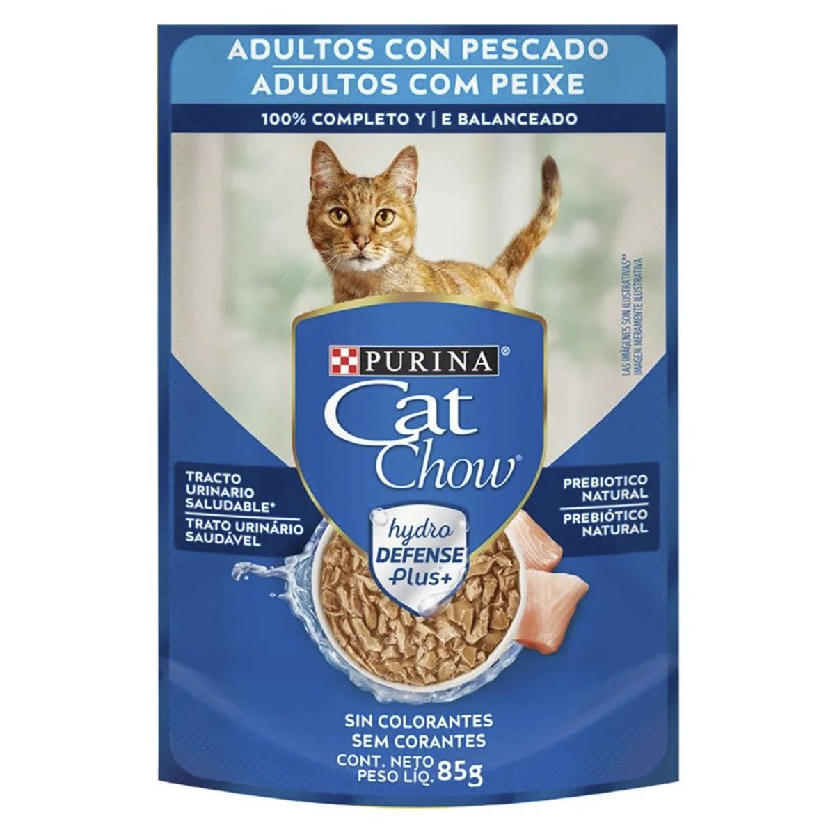 CAT CHOW - Pouch adultos pescado 85 gr