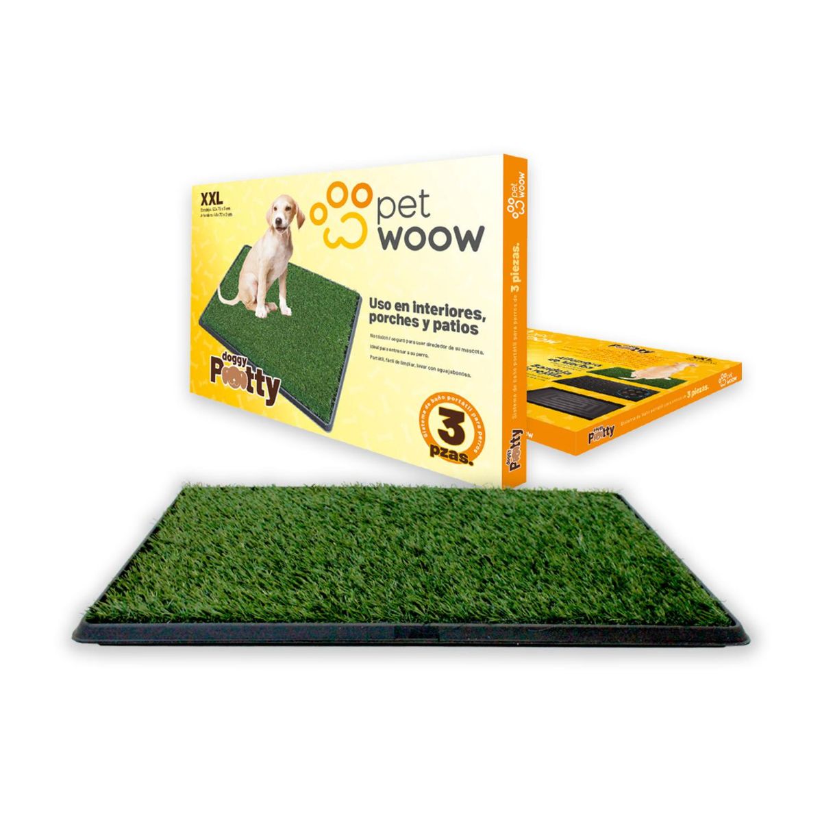 PETWOOW - Baño ecológico 70x55 cm perros y gatos