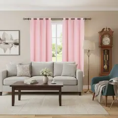 JUST HOME COLLECTION - Combo 2 Cortinas black-out 140x220cm Texturada