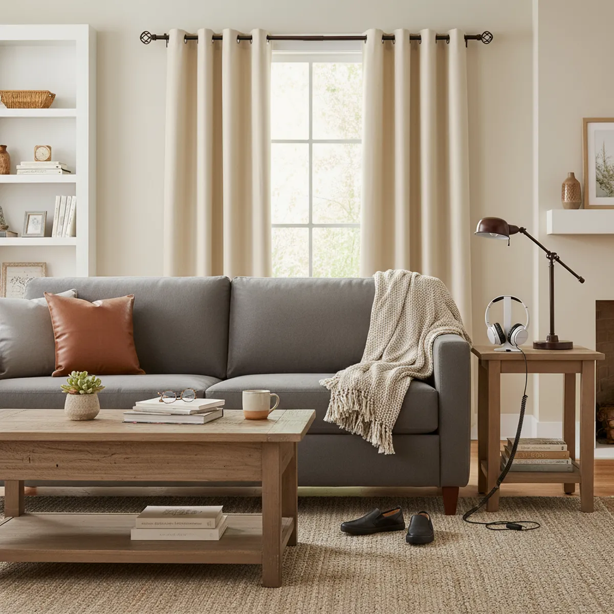 JUST HOME COLLECTION - Cortina tela 140x220cm Camil natural