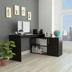 TUHOME - Escritorio 77x156x117 cm negro