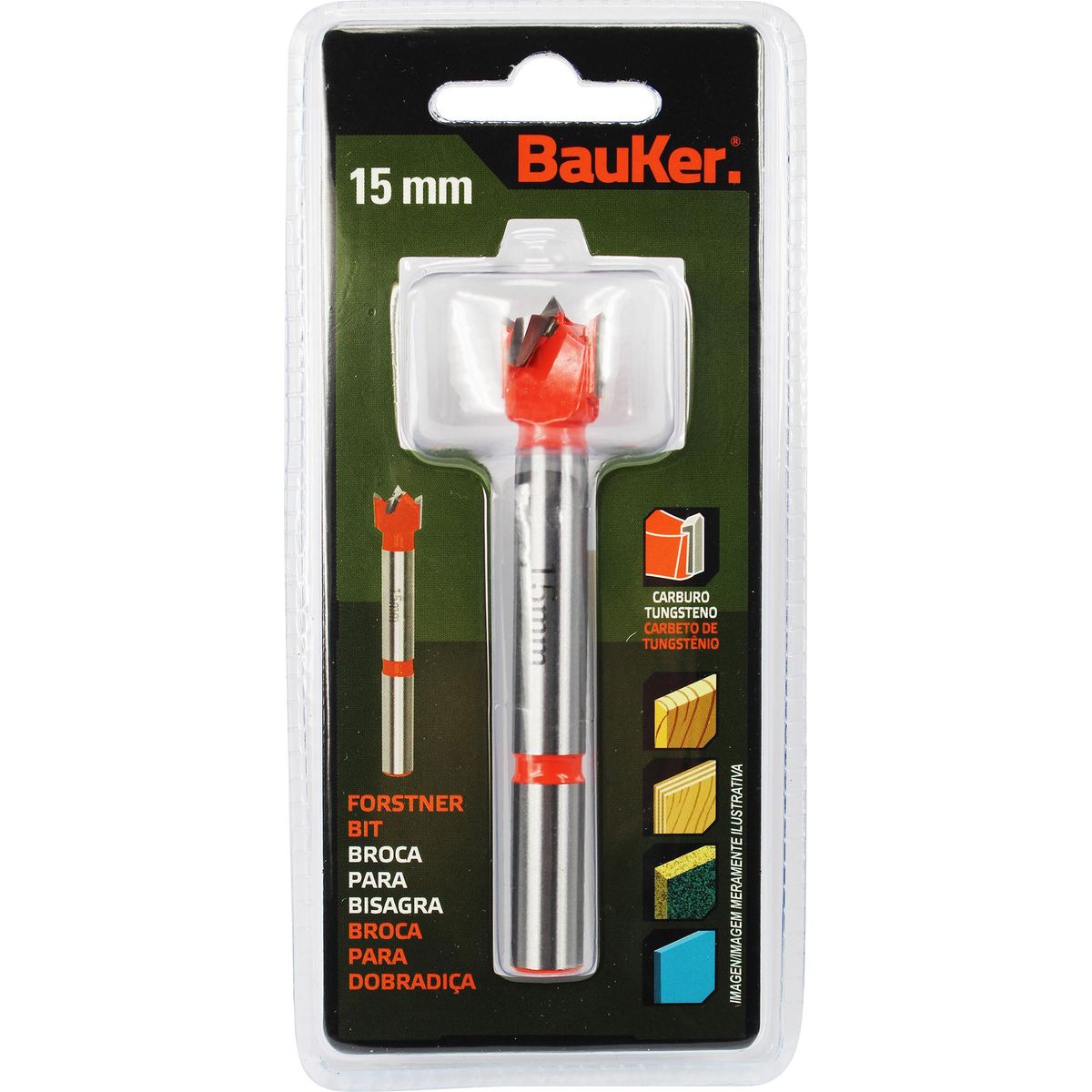 BAUKER - Broca Minifix 15mm