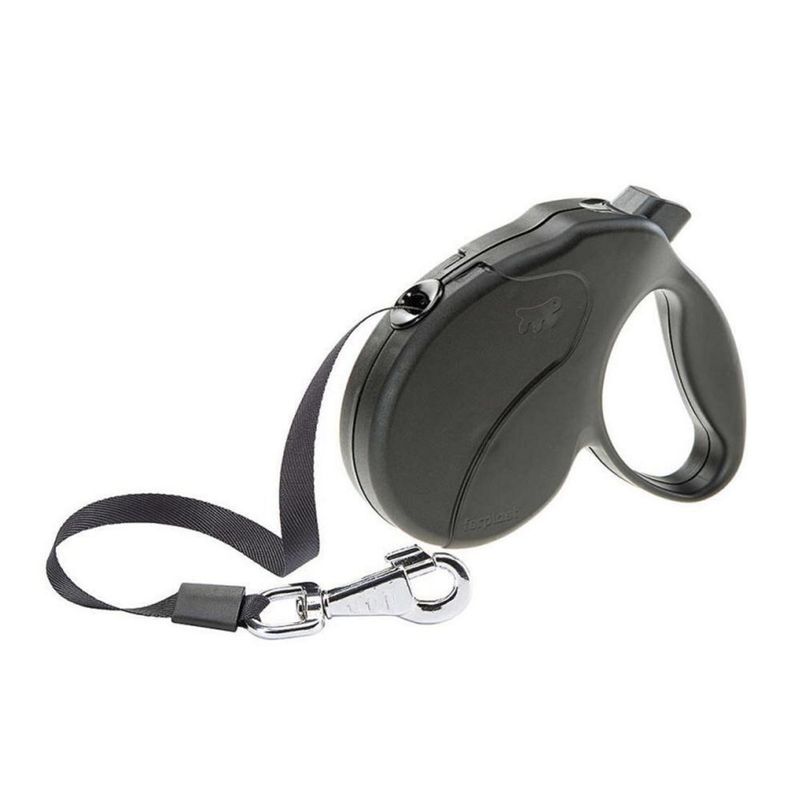 FERPLAST - Correa retráctil l negro 5 m