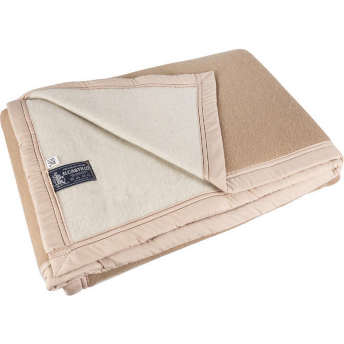 EL CASTILLO - Frazada Rapallo 1.5 plazas Beige