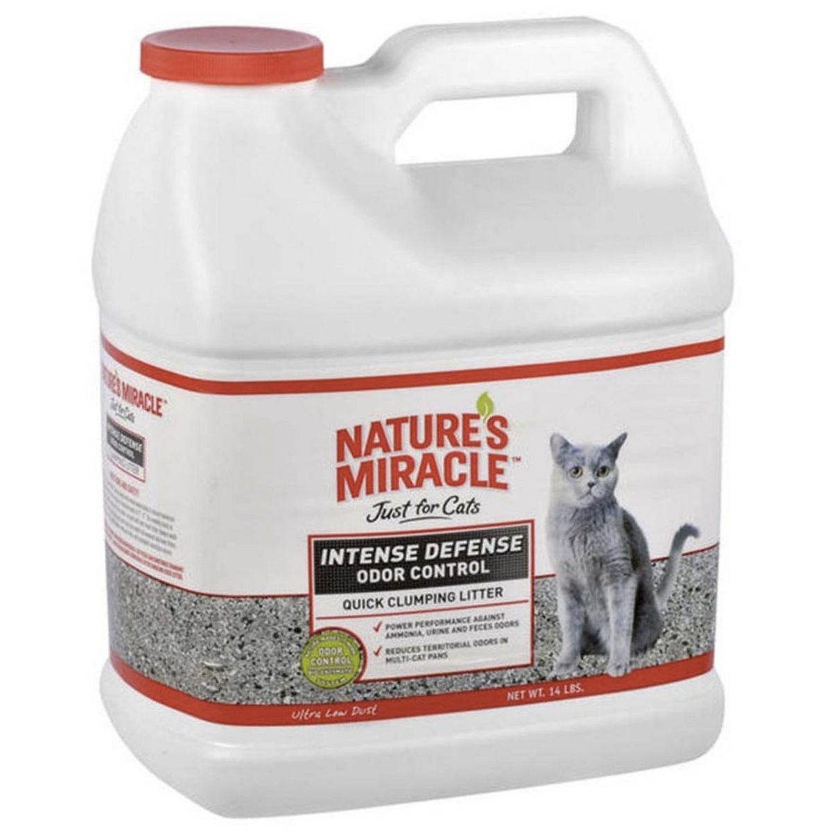 NATURE'S MIRACLE - Arena para gatos control de olores 6,4 kg
