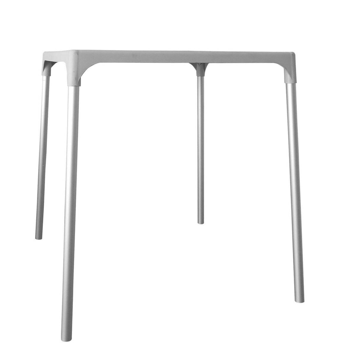 Mesa Cuadrada Aluminio 70x76x70 cm Blanco, marca DVP - Foto 2