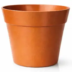 DECOGREEN - Macetero redondo de fibras naturales 25x25x17 cm