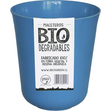 Macetero redondo de fibras naturales 13,0x13,0x14,5 cm