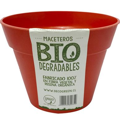 Macetero redondo de fibras naturales 13,7x13,7x10,3 cm