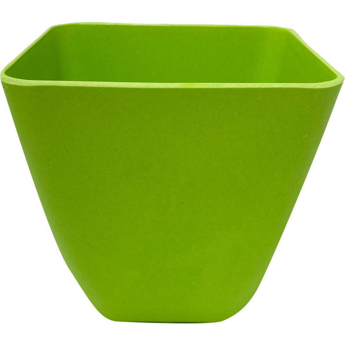 DECOGREEN - Macetero cuadrado de fibras naturales 13,3x13,3x12,4 cm