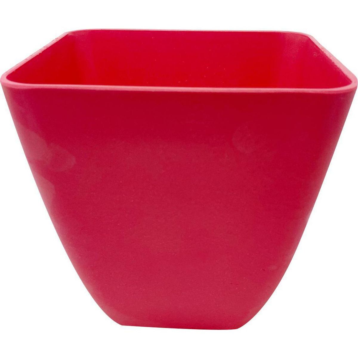 DECOGREEN - Macetero cuadrado de fibras naturales 13,3x13,3x12,4 cm