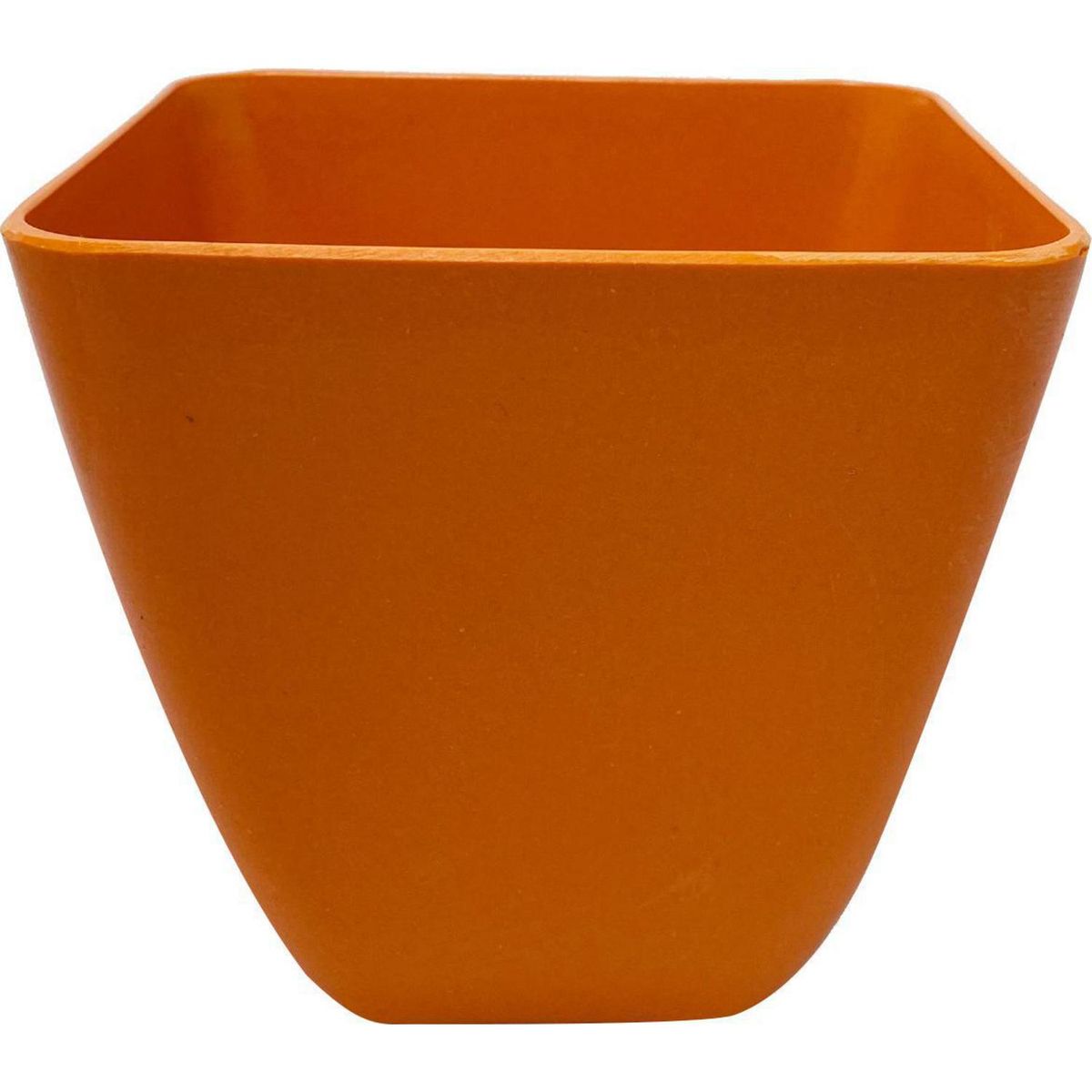 DECOGREEN - Macetero cuadrado de fibras naturales 13,3x13,3x12,4 cm