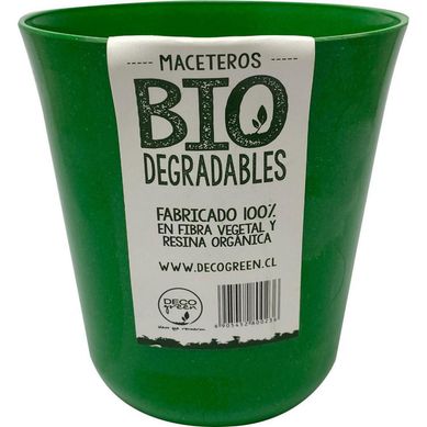 Macetero redondo de fibras naturales 13,0x13,0x14,5 cm