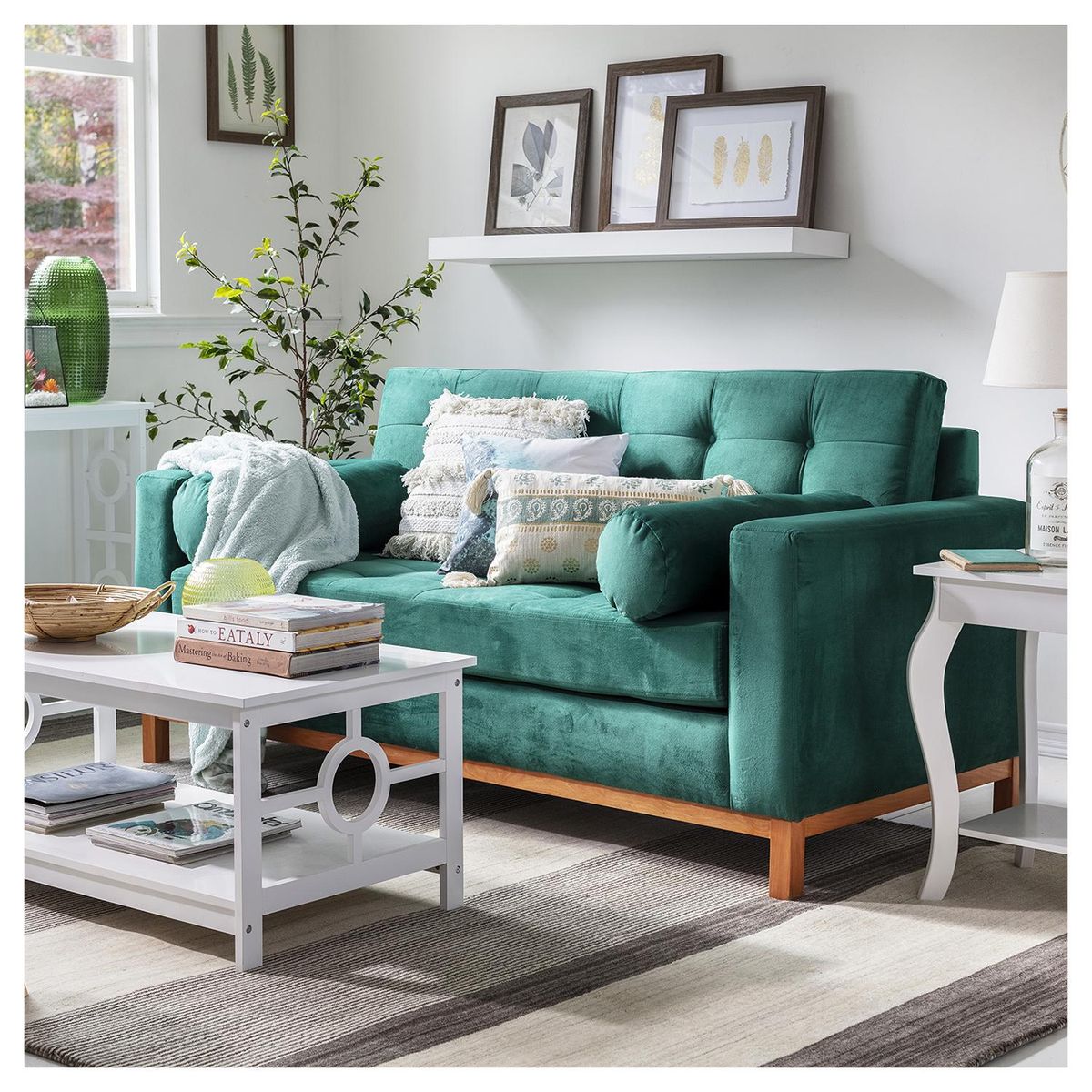 NUEVALINEA - Sofá 3 cuerpos 180x85x80 cm