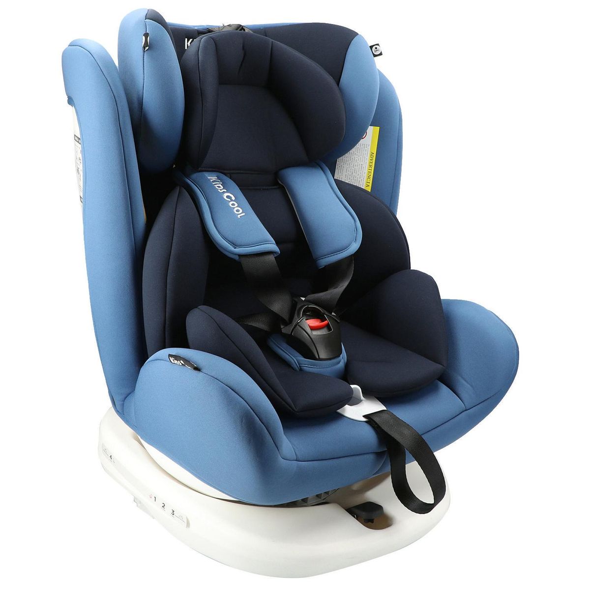 KIDSCOOL - Silla de Auto Kidscool Giratoria 360° Isofix Reclinable Azul