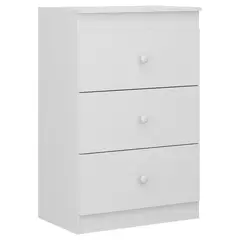 KIDSCOOL - Cómoda 3 Cajón(es) Kippi 61.2x85.5x38.5 cm Blanco