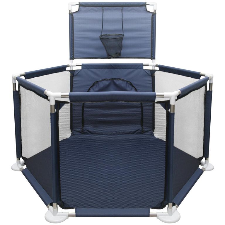Corral Hexagonal Bebé Con Aro De Baloncesto Infantil