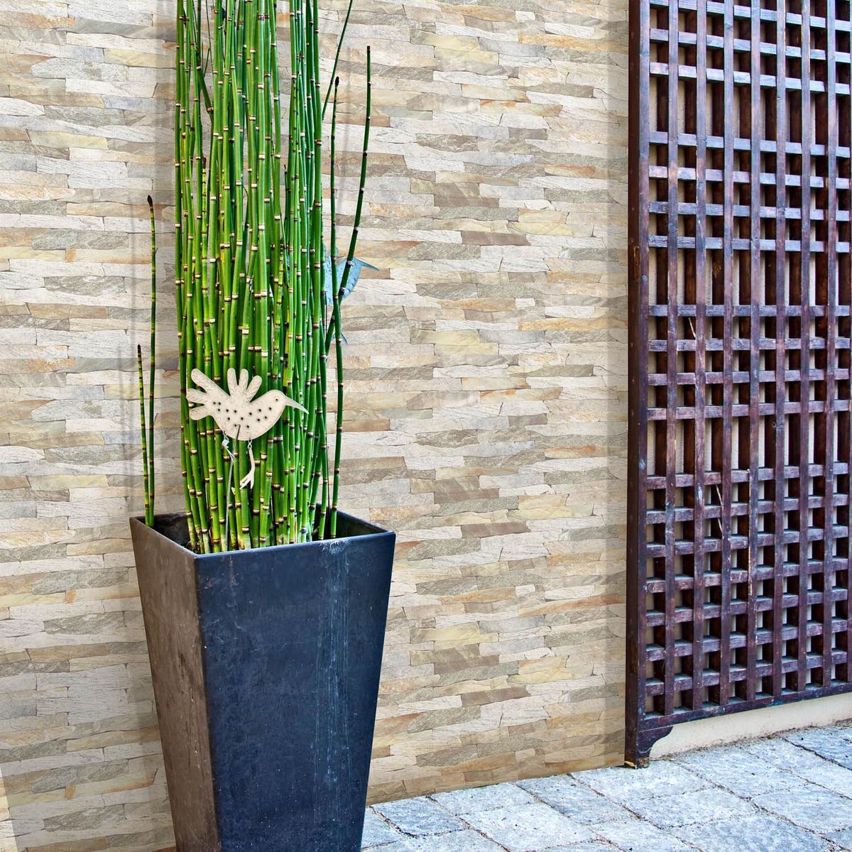 PIZARREÑO CEDRAL - Set 3 Fibrocemento Simplísima 6 mm 120x240 cm Azteca Amarillo