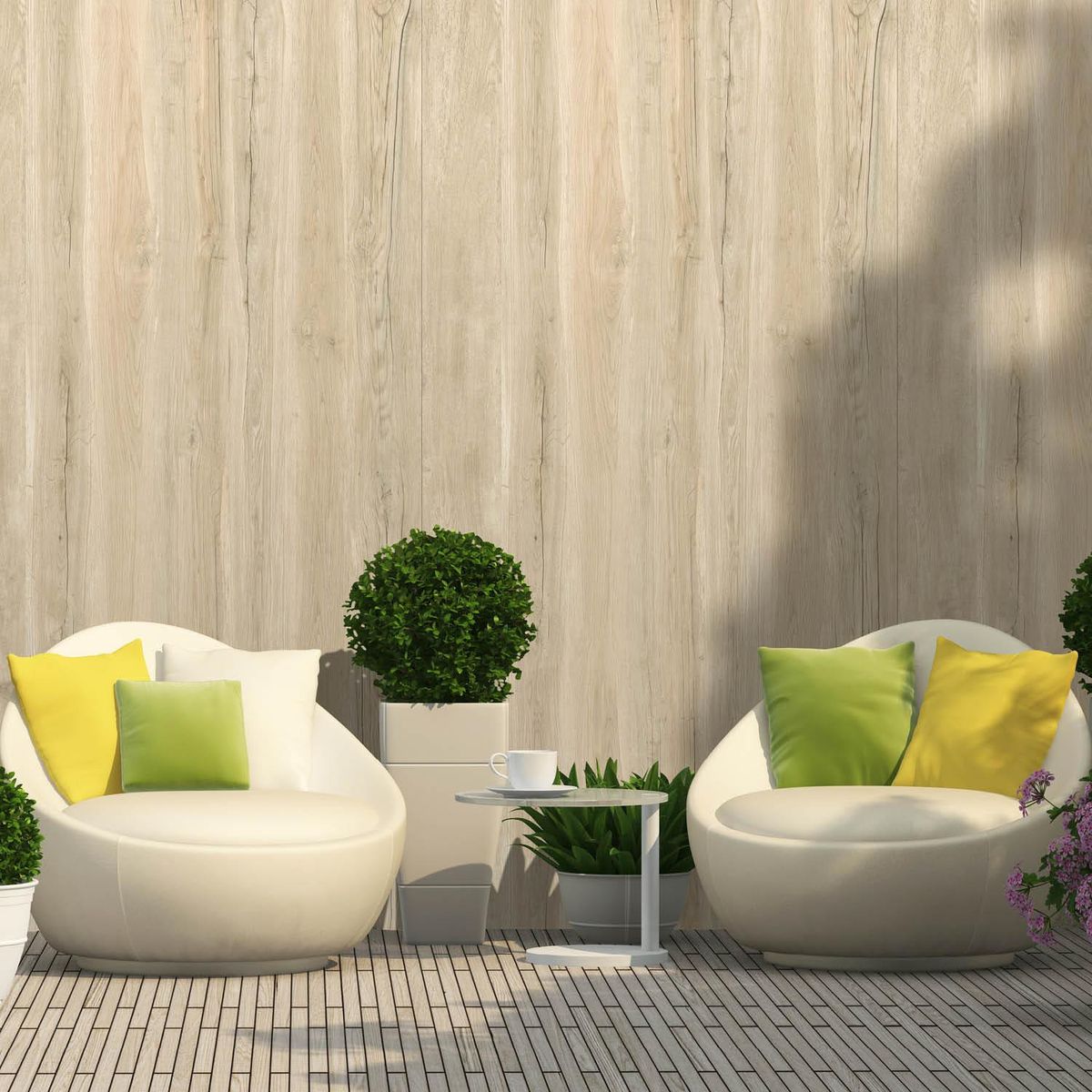 PIZARREÑO CEDRAL - Set 3 Fibrocemento Simplísima 6 mm 120x240 cm Madera Soft