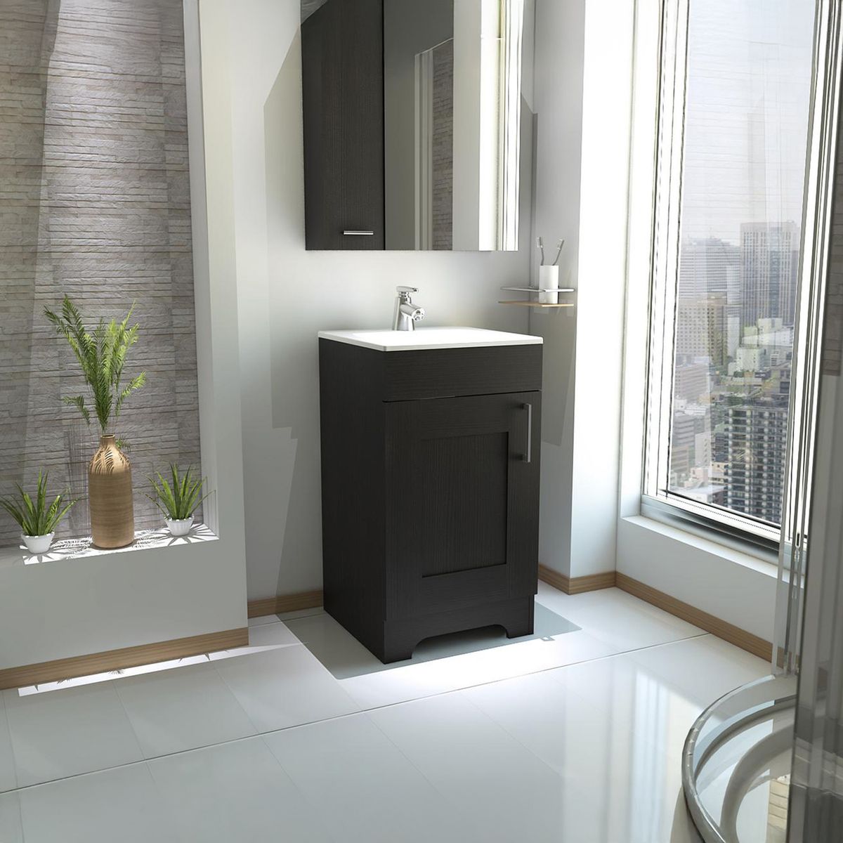 TUHOME - Mueble vanitorio 45x83x45 cm