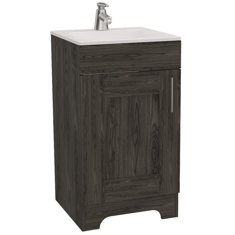 TUHOME - Mueble lavamanos barcelona coñac