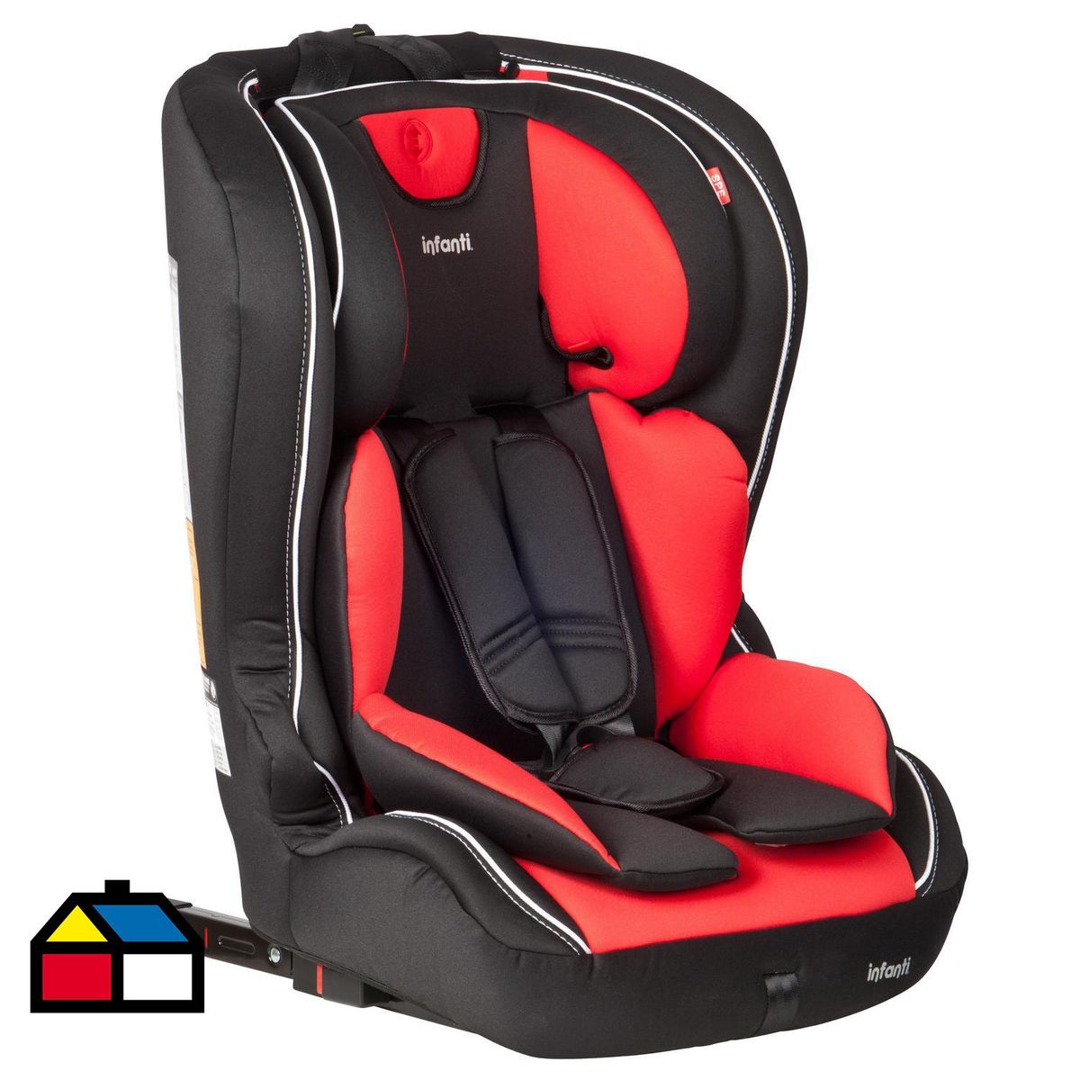 INFANTI - Silla de Auto Infanti Butaca Bebé Seguridad Roja
