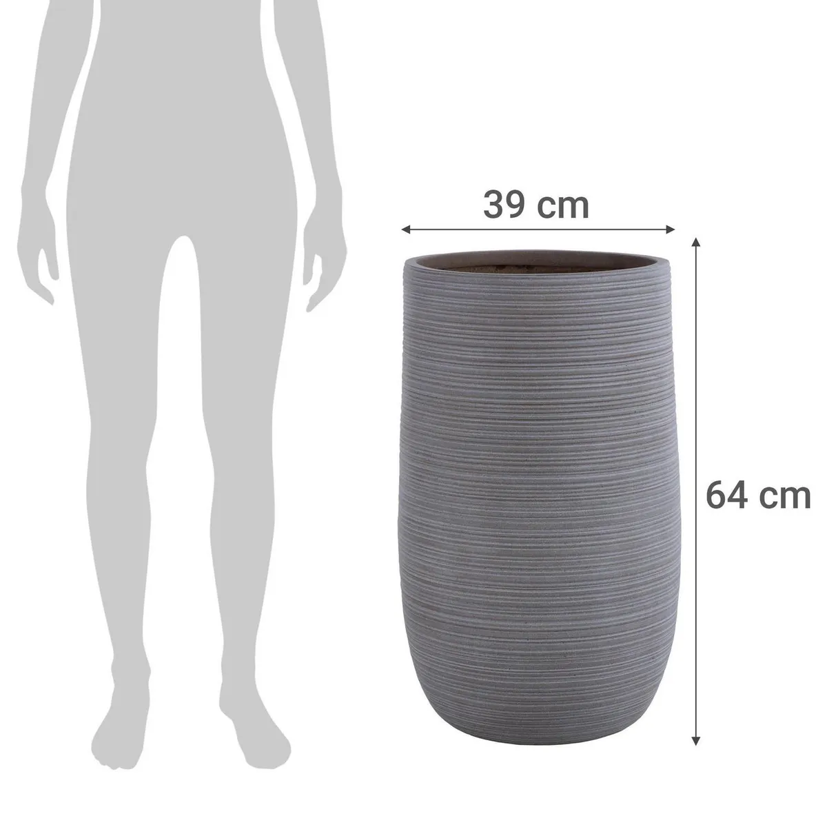 JUST HOME COLLECTION - Macetero de fibra Tall