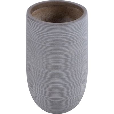 Imagen 2 del producto Macetero Tall Taupe de Fibra de Vidrio 30x50 cm Gris