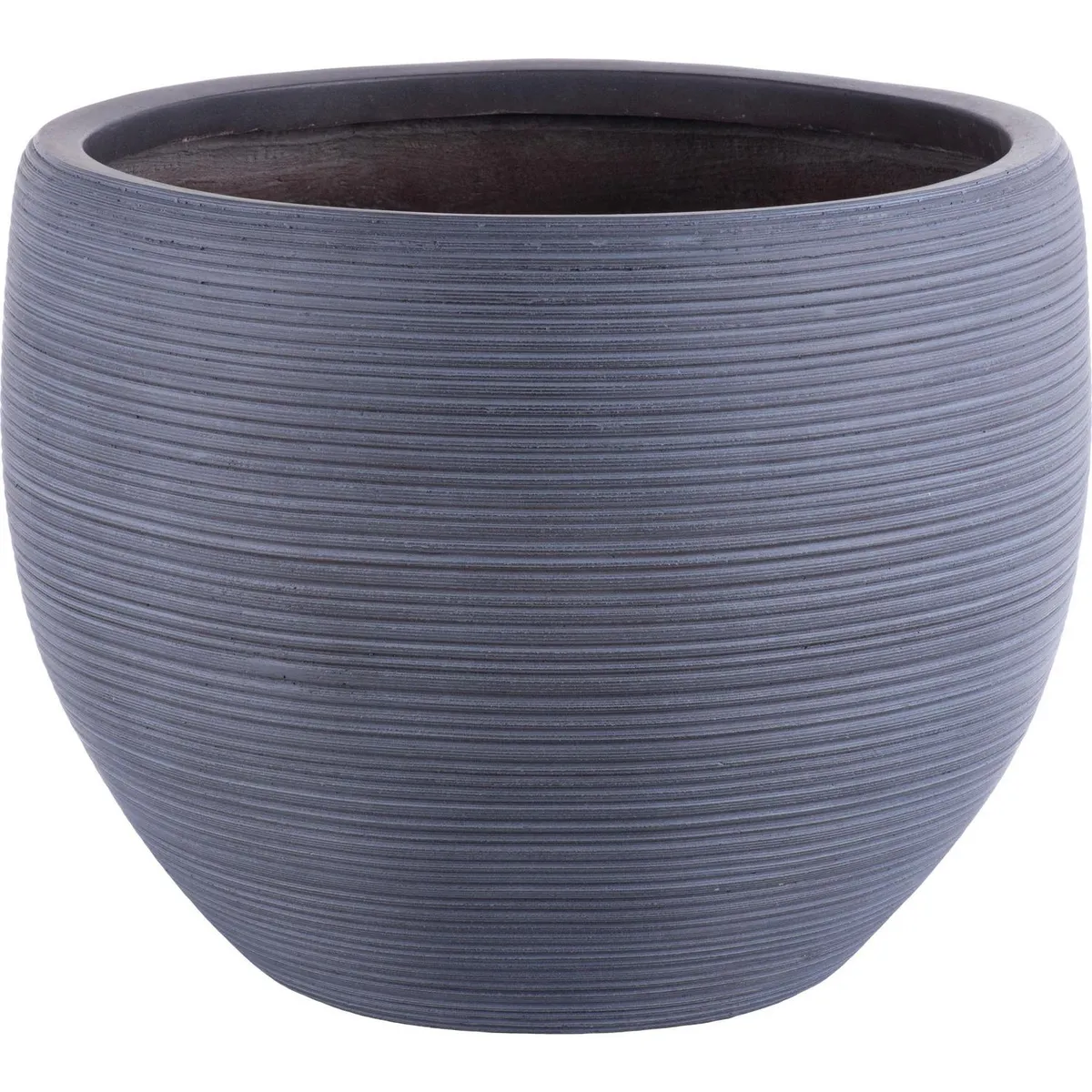 JUST HOME COLLECTION - Macetero Stri de Fibra de Vidrio 50x39 cm Gris