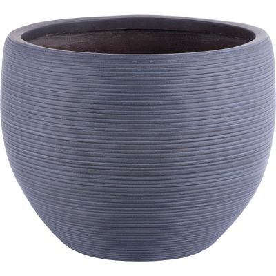 Imagen 2 del producto Macetero Stri de Fibra de Vidrio 50x39 cm Gris