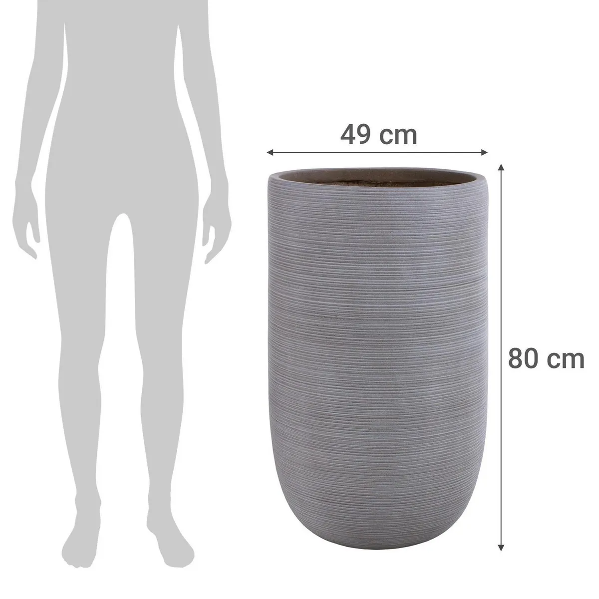 JUST HOME COLLECTION - Macetero de fibra Tall