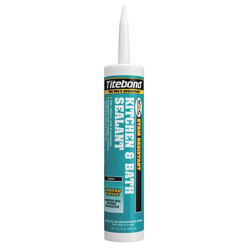 TITEBOND - Sellador baño y cocina antihongos y antimicrobial blanco 300 ml