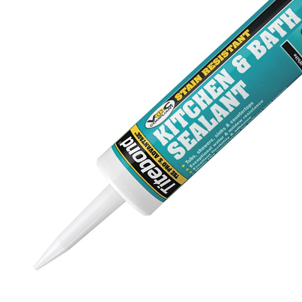 TITEBOND - Sellador Titebond Baño Cocina Antihongos Blanco 300ml