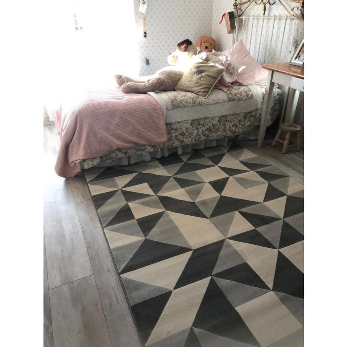 BALTA - Alfombra D752 Canvas 160x230 cm Polipropileno Gris/beige