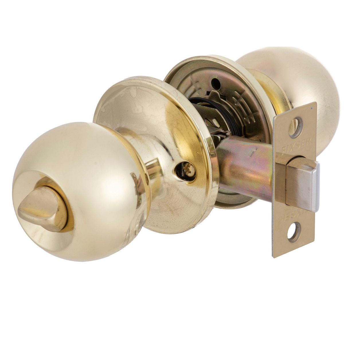 FIXSER - Cerradura baño bola bronce pulido fx