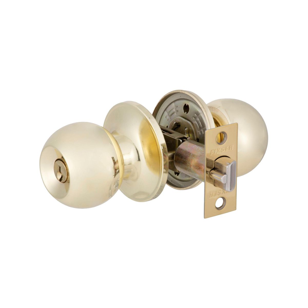 FIXSER - Cerradura dormitorio bola bronce pulido fx